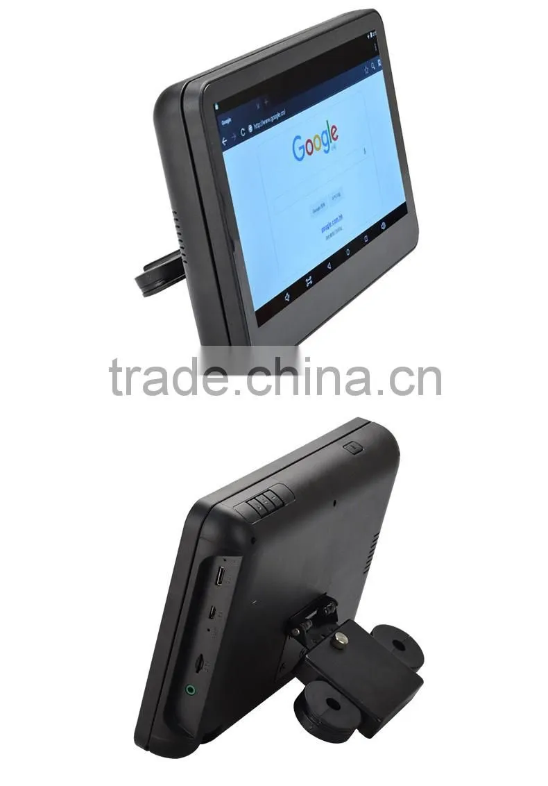 Android 5.1 HD Quad Core (4 Core) 10 inch Headrest dvd touch screen lcd monitor