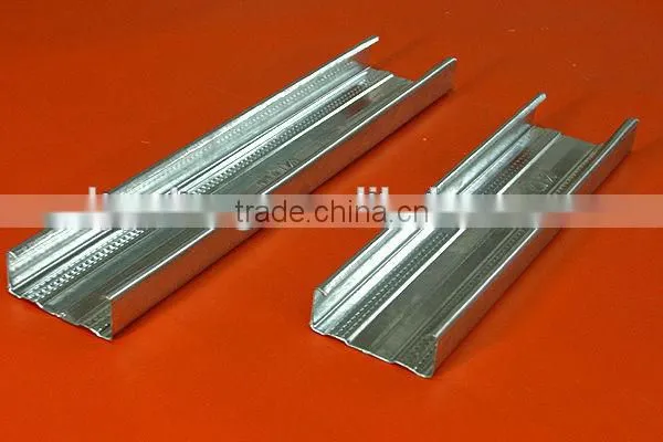 light teel channel(main channel,c stud,u track) with good quality for gypsum board ceiling