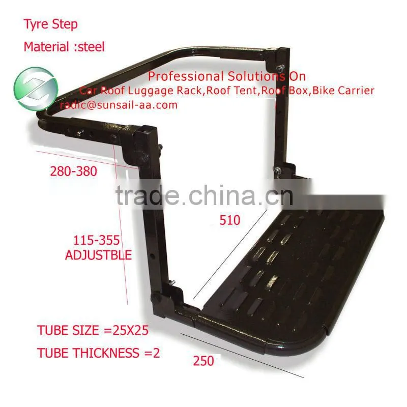 Step Up Wheel Step Steel Universal Fold-able Carry Bag