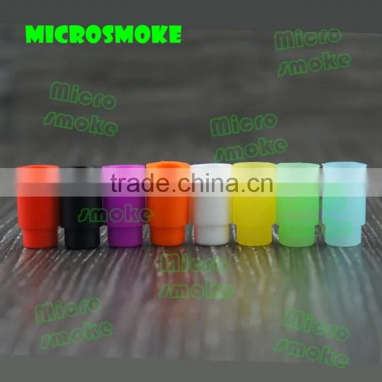 Microsmoke silicone mouthpiece wholesale electronic cigarette drip tip in silicone, e cig drip tips silicone drip tip