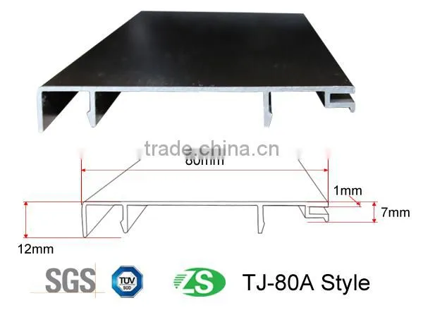 anodized aluminium baseboard/silver brushed aluminium skirting board