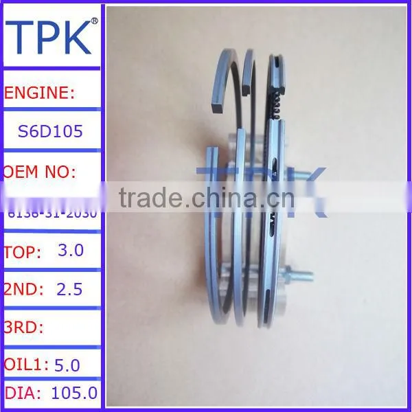 Komatsu SA6D170-A Piston ring, SAA6D170E piston ring, 6162-33-2080