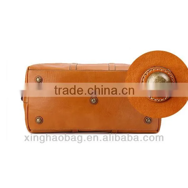Latest men leather designer travel bag with high quality convenient carrying waterproof duffel bag