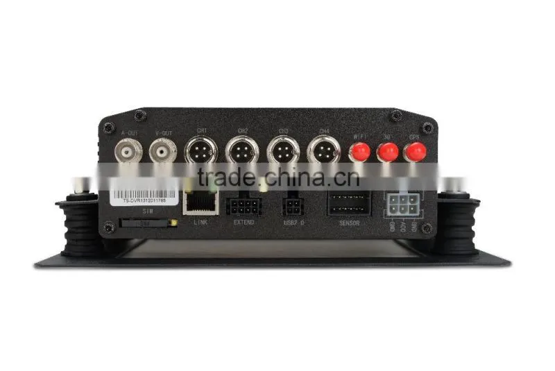 Teswell 4ch 3G recorder video for car taxi with gps wifi g-sensor