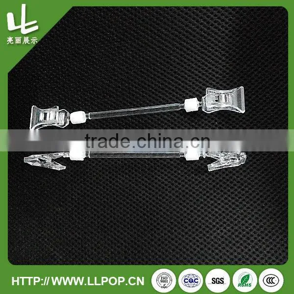 Acrylic POP Sign Holder Clip Mounting Clamp Merchandise Sign Clip