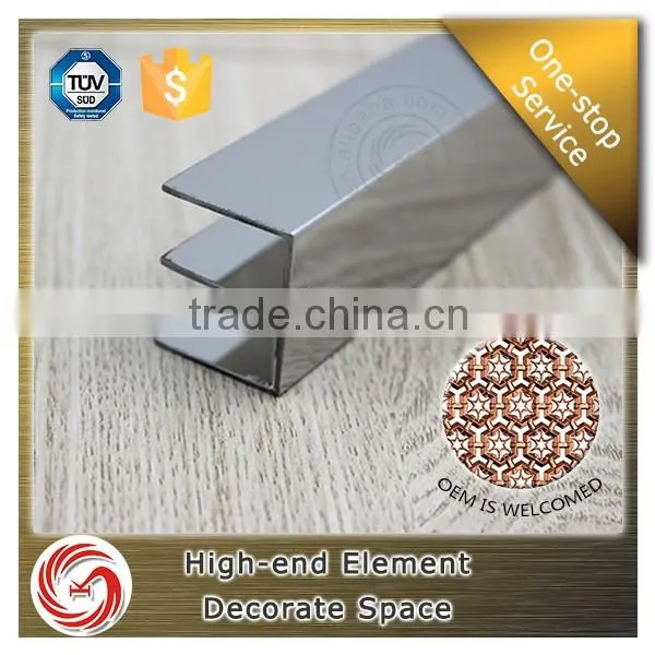 Natural color metal listello border trims