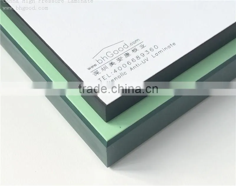 Bhgood modern waterproof phenolic hpl white compact laminate fish farms