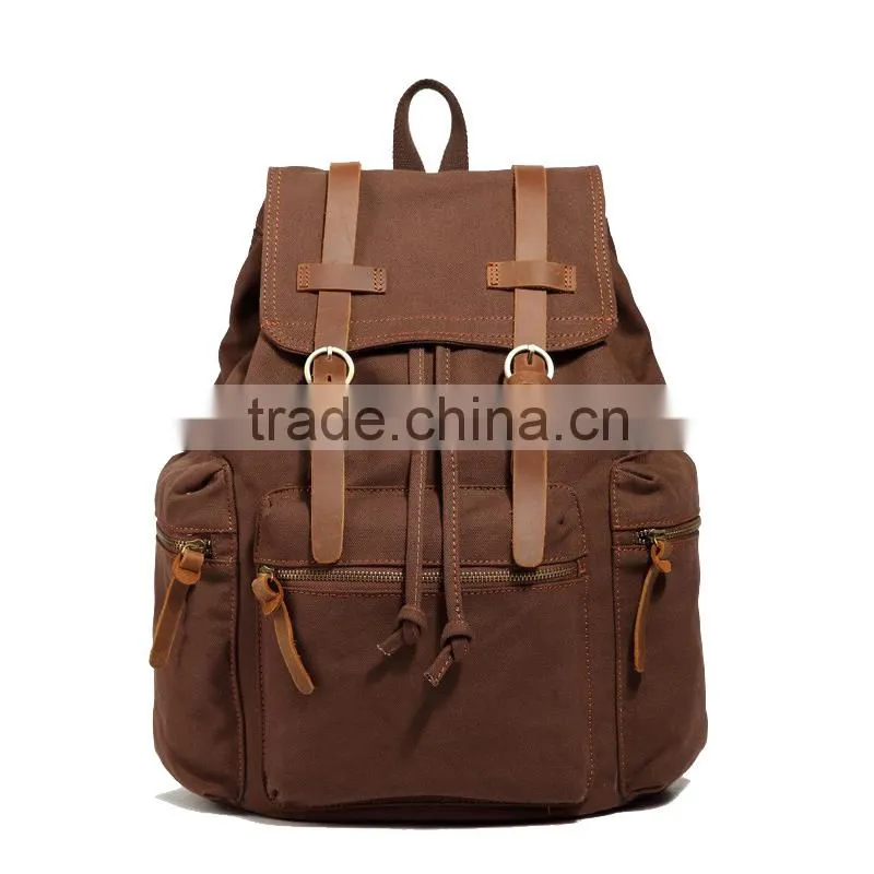 high quality backpack,hot sale custom backpack bag,fashion simple plain canvas backpack