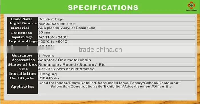 Customized High Quality and brightness Open Led Sign