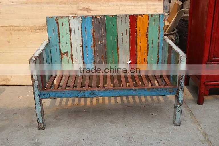 Chinese antique furniture, reproduction antique colorful chair