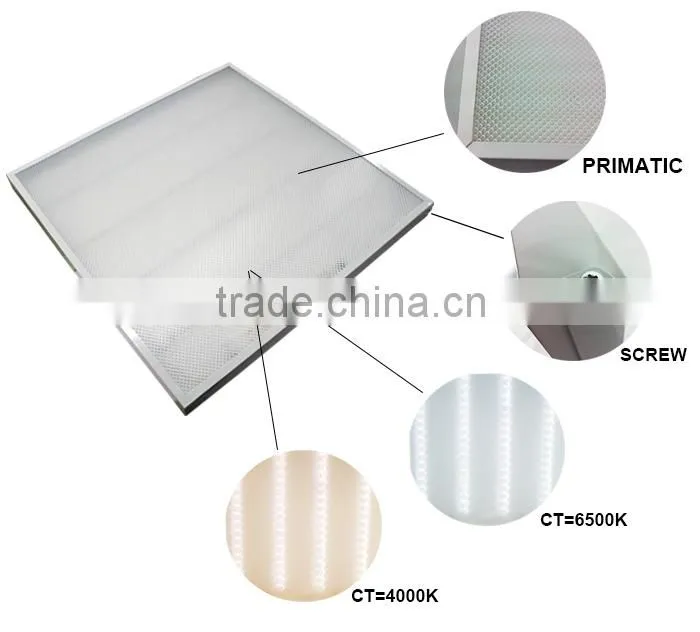 2015 made in China LED Recessed led panel light 36W 595x595mm