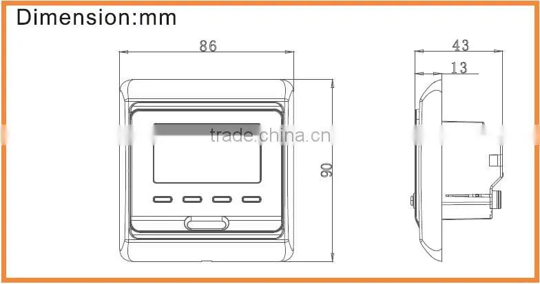 the hvac programmable underfloor heating thermostat digital