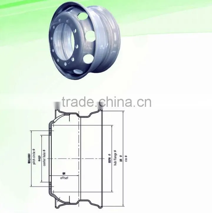 truck wheels&rims 22.5x11.75 for truck