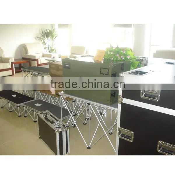 Light weight folding aluminum portable stage mobile stage