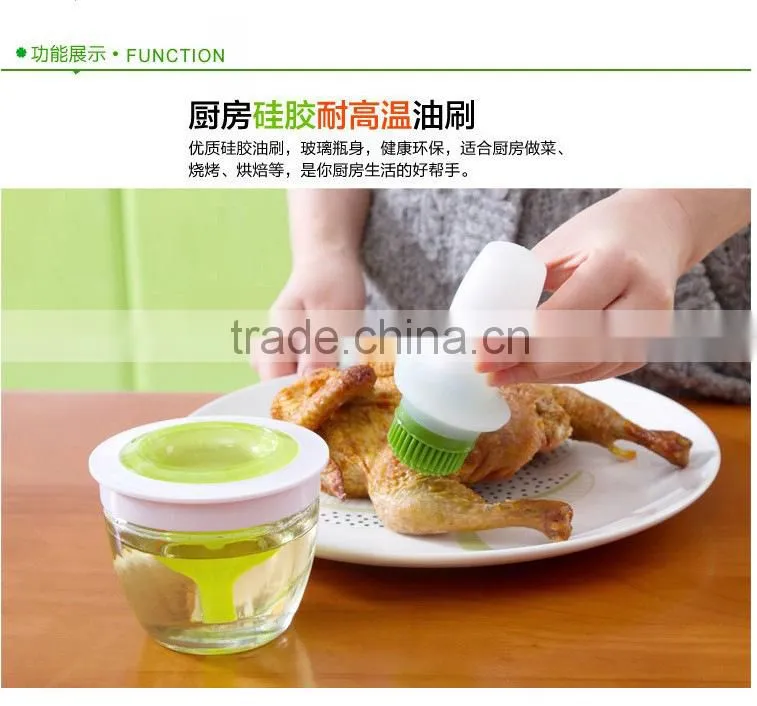 J203 High temperature resistant silicone oil brush for cooking