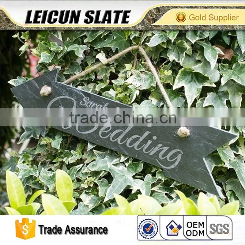 Beautiful Natural edge Hanging Slate Memo Board
