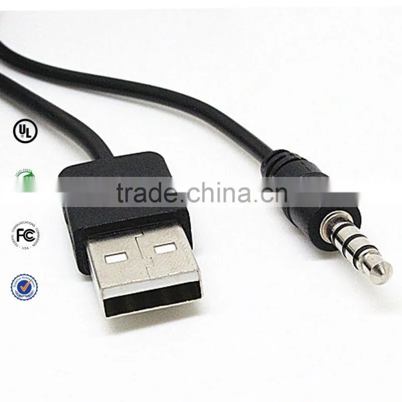 Trade Assurance charge mini usb to 3.5mm jack adapter