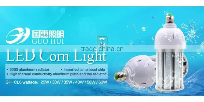 CE ROHS ETL high lumens 130Lm/W 3 years warranty IP64 waterproof 40W dimmable led corn light