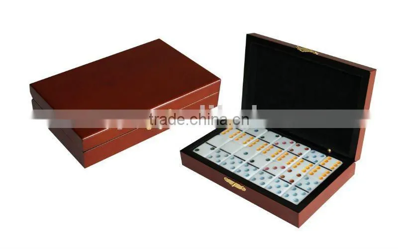 Luxury Domino Wooden Box for Double Nine Dominoes