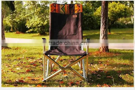 folding outdoor fishing aluminum armrest chair with EN581-1&-2