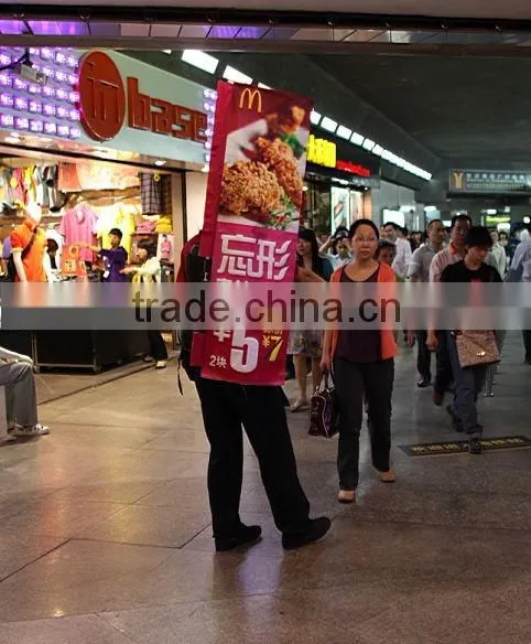 Economical Backpack Harness Knapsack Flag banner Advertising display exhibition Stand