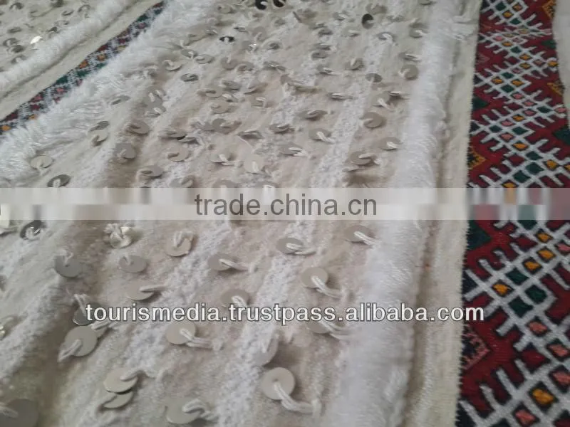 Vintage Moroccan wedding blanket 272cm x 150cm