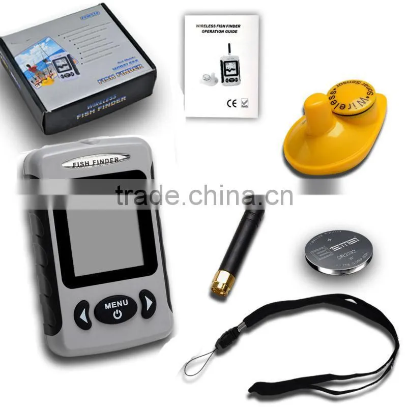 Wireless Sonar River Lake Sea Contour Thermometer C/F Fishfinder Fish Finder