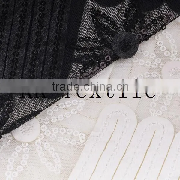 2014 Hot sell PU Leather craft Lace fabric maze home textile