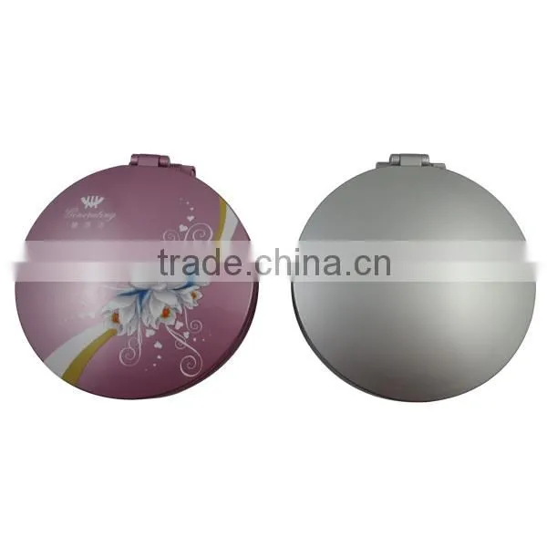 High-end Led lighted salon station makeup mirror & double sides plastic round makeup mirror & foldable compact mirror