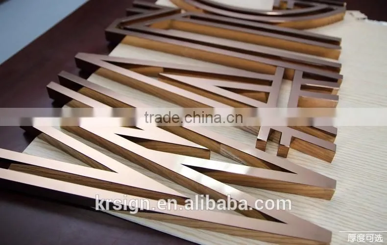 custom 3d letter outdoor sign for display at manufacture price