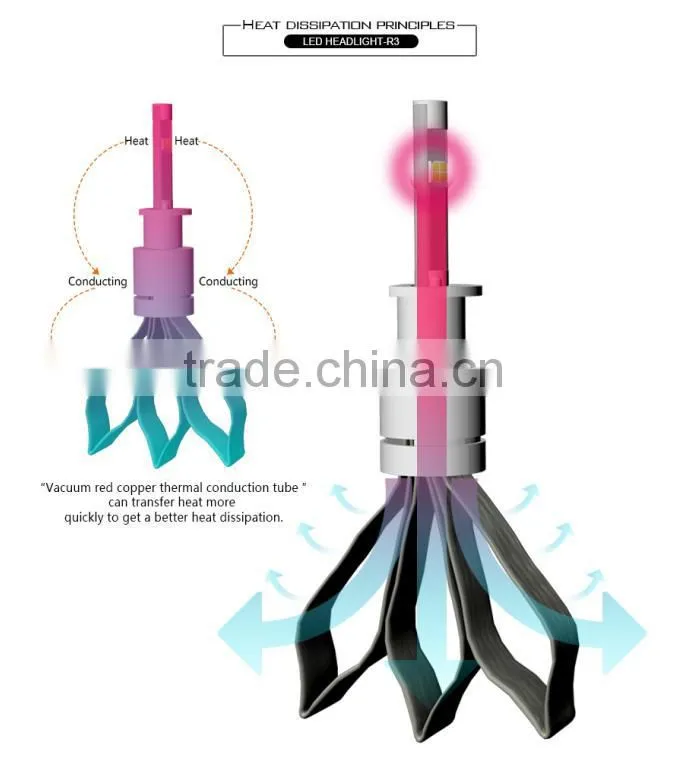 New Products H3 H7 H4 H11 H13 9005 9006 9004 9012 High Power 4800lm H1 Car LED lights Led Headlight