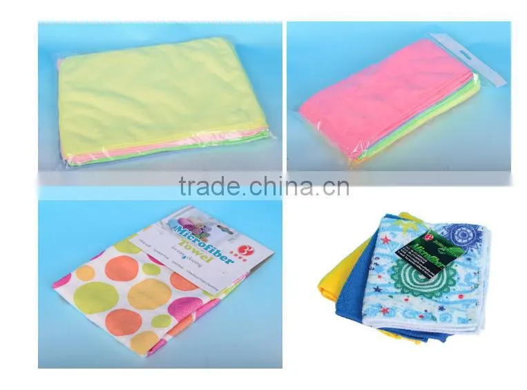 Top quality microfiber terry cloth for kitchen cleaning