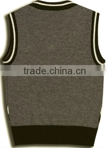 customised knitwear sweater vest school uniform children vest sweater