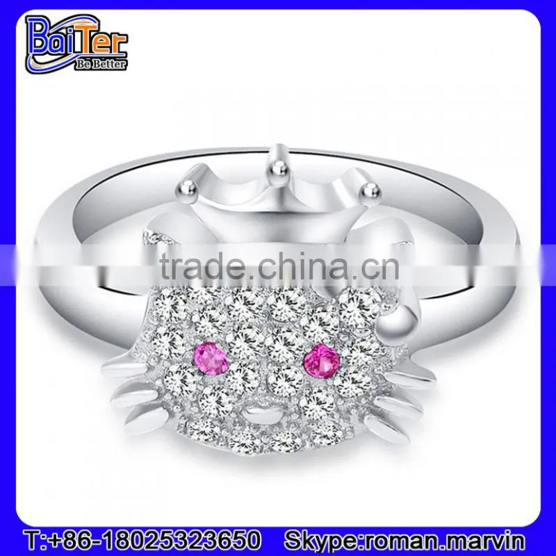 High Polished Stainless Steel Gold Enamel Ring With The Enamel