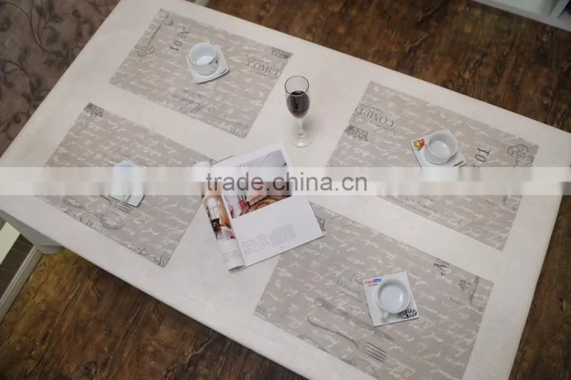 round table placemat/cheap plastic placemat/ kitchen table placemat