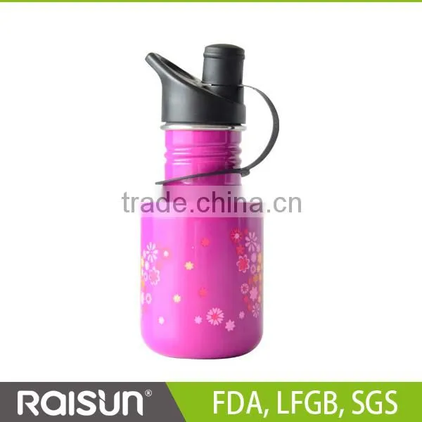 Eco-friendly 18/8 wall stainless steel measuring sports bottle