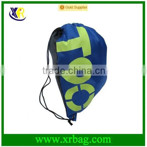 Dollar 3D Print Polyester Lady's Classic Man Gym Drawstring Bag Reusable Shopping Bags