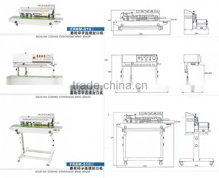 Automatic brand new hot sale coding continuous sealing machine