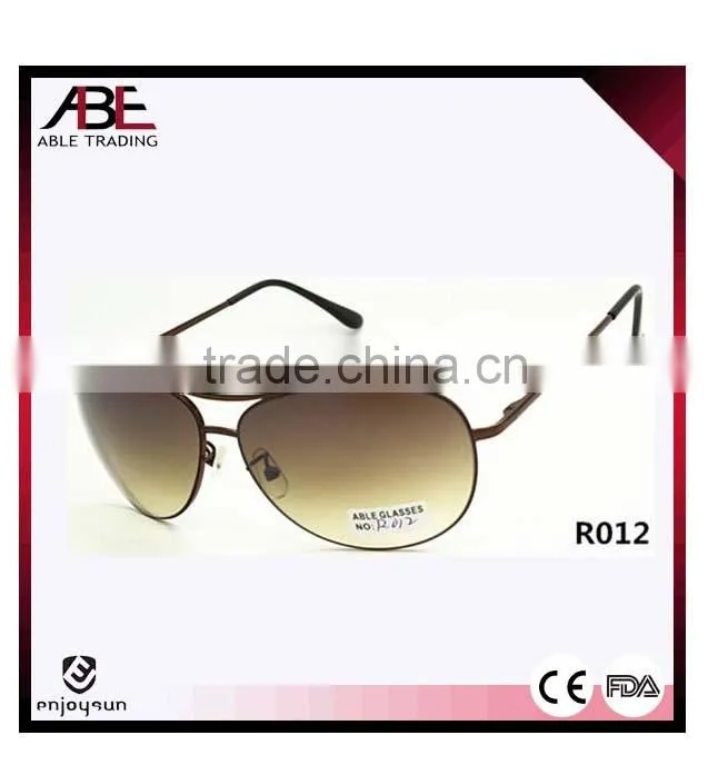 European style unisex metal sunglasses with 10 pieces MOQ