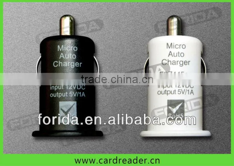 portable 5V 1A mini usb car charger