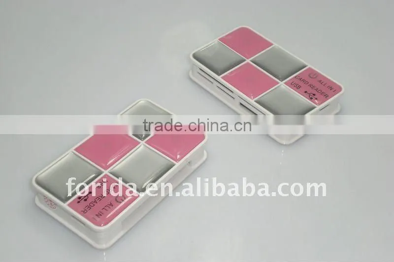 Cosmetic container multi-function card reader