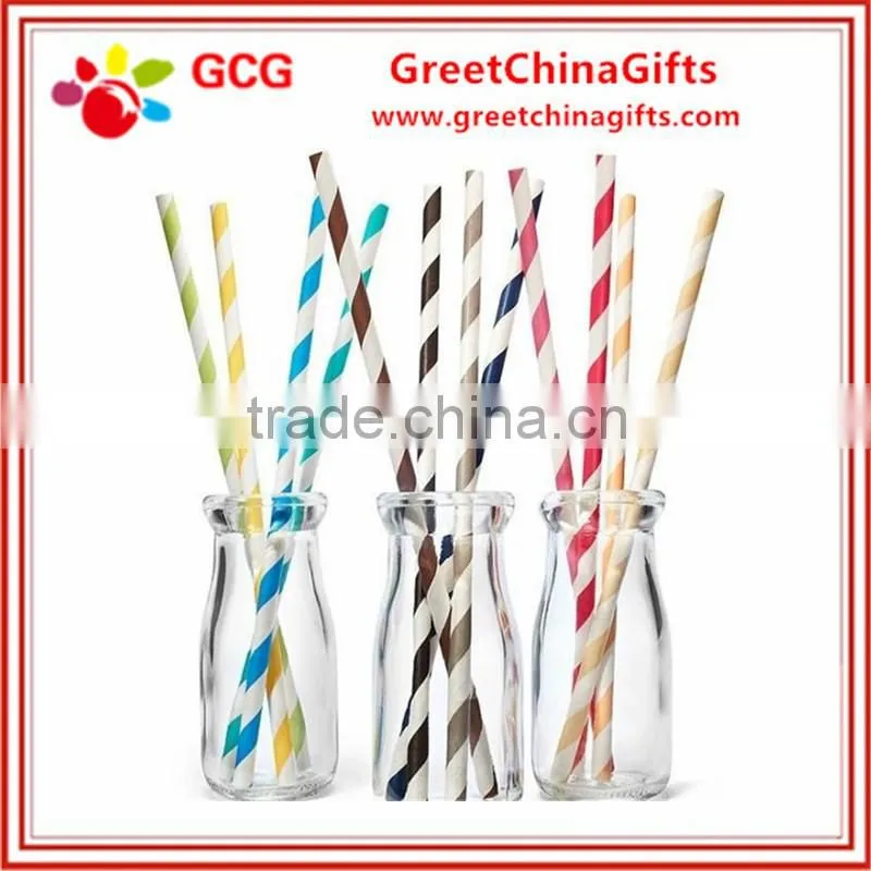 Colorful flexible plastic drinking straw