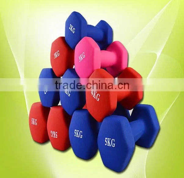 Color Vinyl Dipping Dumbbell,PVC Coated Dumbbell for women
