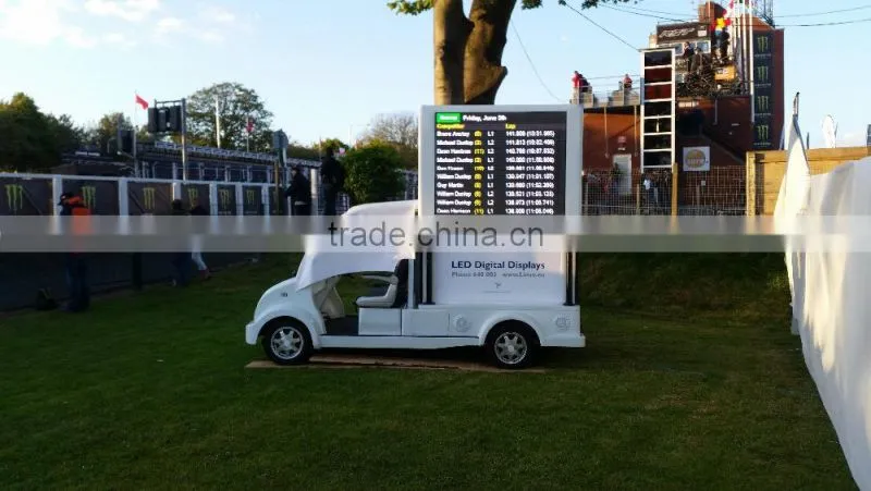 YEESO Outdoor Mobile LED Display Advertising car with Scrolling lightbox