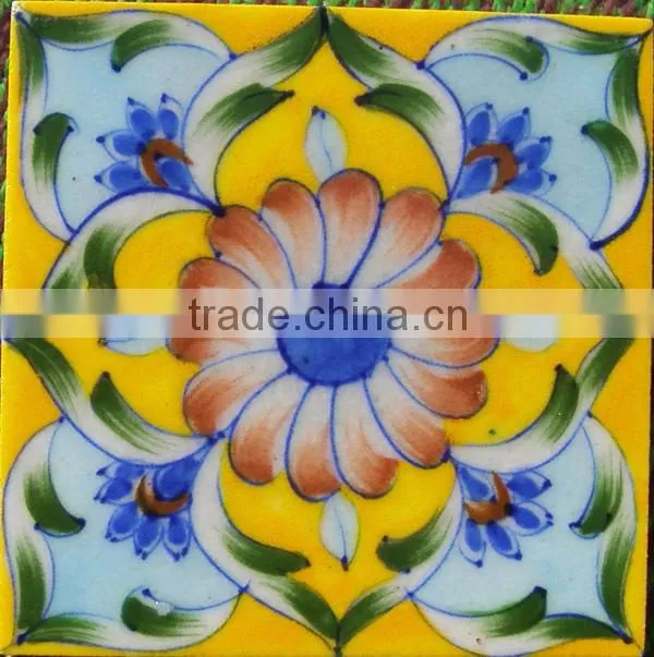 Amazingly Crafted Handmade Blue Pottery Tiles