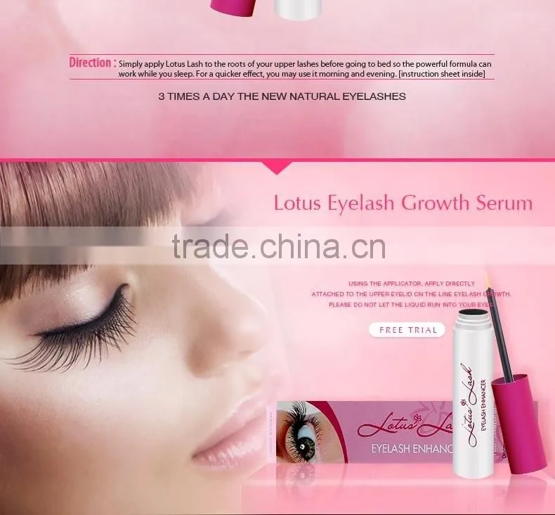 Lotus Lash eyelash growth serum,most powerful eyelash serum,Lotus Lash eyelash enhancer from original factory