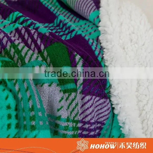 Main product 100% polyester anti-pilling polar fleece plaid blanket