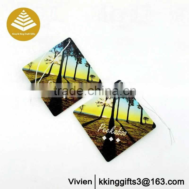 Custom paper car air freshener paper glade air freshener