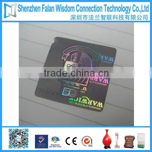 queen quality laser hologram sticker with different design