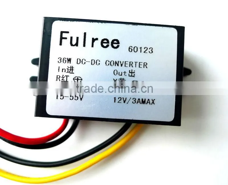 DC/DC buck converter module 15-55V to 12V Car LED display power supply ,cctv camera